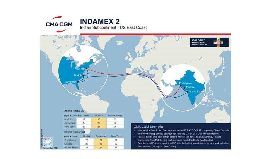 Cma Cgm Unveils Indamex Maritime News