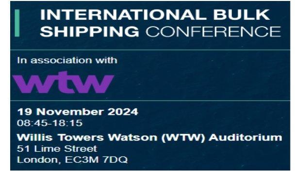 International Bulk Shipping Conference 2024