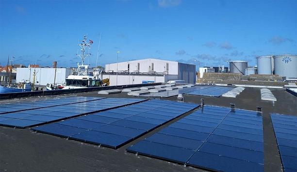 182 solar panels powered up in Saga Shipping’s warehouse