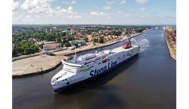 Stena Line’s new modern ferry - Stena Scandica arrives in Ventspils, Latvia