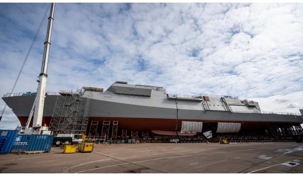 BAE Systems announces the HMS GLASGOW ship, built by the Royal Navy, has rolled out of the build hall for the first time