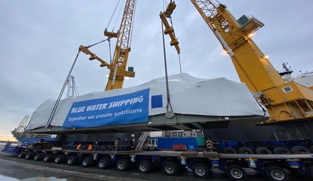 Blue Water delivered project cargo from Italy to a shipyard in China