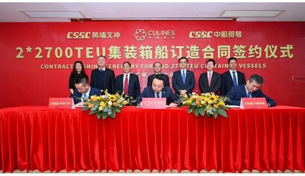CULINES and CSSC Huangpu Wenchong Shipbuilding Company sign an order for 2*2,700TEU container newbuildings