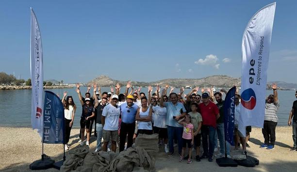 ERMA FIRST leads Perama Beach clean-up with HELMEPA