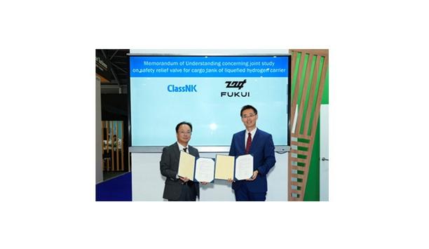 ClassNK and FUKUI to collaborate toward installation of safety relief valve for cargo tank of liquefied hydrogen carrier on actual ships