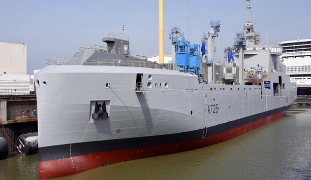 Launching of the Jacques Chevallier, first replenishment vessel for the French Navy