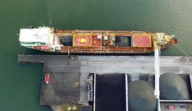 Norwegian MV ‘Tertnes’ was the first vessel to call at Port of Esbjerg’s newly established bulk terminal