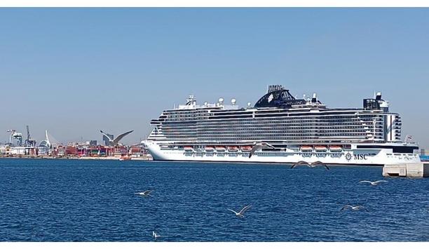 MSC Seashore cruise ship makes its first call at the Port of Valencia