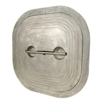 Baier Marine BFHQTH24X24A/SS Aluminum/Stainless Steel Watertight Hatch - Square 24" X 24"