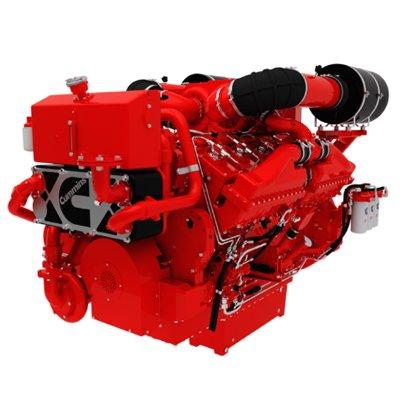 Cummins QSK38-M1 Commercial and Recreational Marine Propulsion Engine (Variable Speed Ratings)