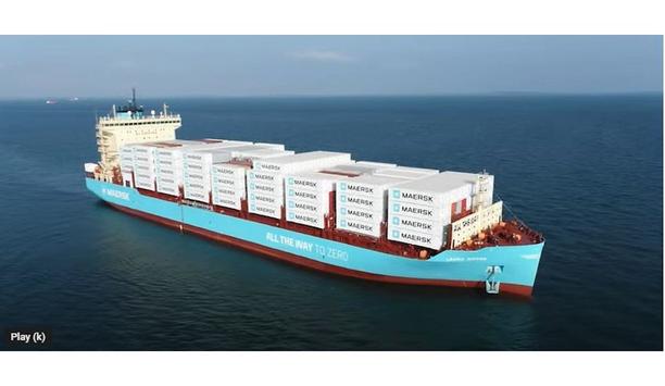 Maersk large methanol-enabled vessel launching and undocking milestone