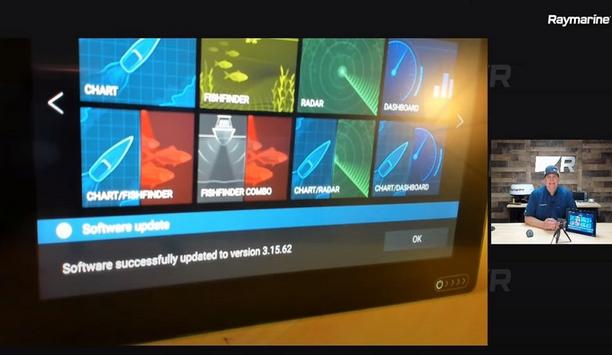 Raymarine shows how to update the software in Axiom MFD