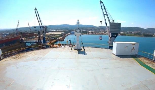 Tersan Shipyard shows the docking process of M/V Monza