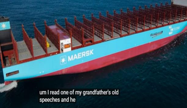 The namegiving ceremony of Maersk’s 1st large methanol-enabled vessel